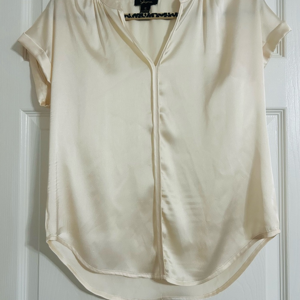 Elegant Cream Women's Top